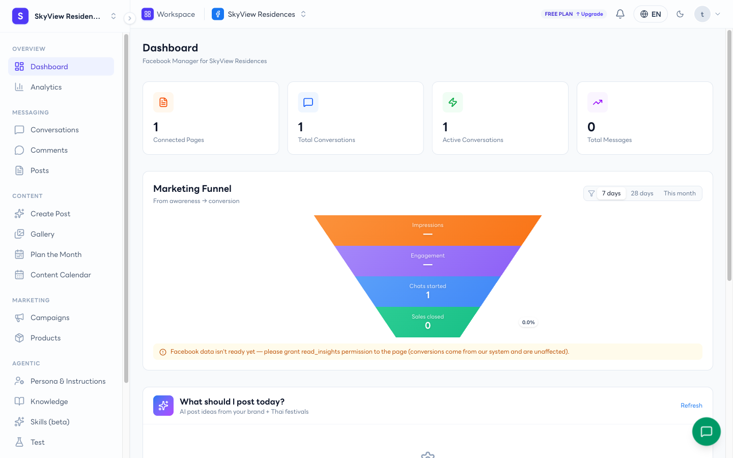 หน้า Dashboard